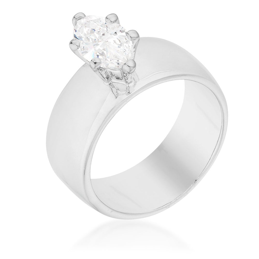 Solitaire Marquise Engagement Ring