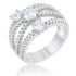 Beatrice 1.8ct CZ Rhodium Statement Ring