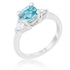 Shonda 1.8ct Clear CZ Rhodium Cushion Classic Statement Ring