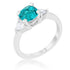 Shonda 1.8ct Clear CZ Rhodium Cushion Classic Statement Ring