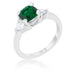 Shonda 1.8ct Clear CZ Rhodium Cushion Classic Statement Ring