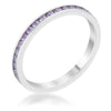 Teresa 0.5ct Clear CZ Stainless Steel Eternity Band