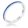 Teresa 0.5ct Clear CZ Stainless Steel Eternity Band