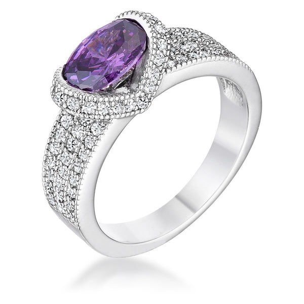 1.6 Ct Mystic Oval CZ Ring